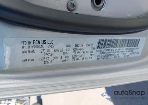 2015 Ram 1500 Tradesman from USA, damaged, VIN 1C6RR6FG0FS789226